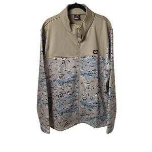 Walker’s Multi Cam Fleece Zip Front Camo Jacket Quicksand Camo Mens Size XL NEW
